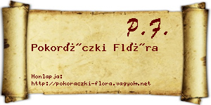 Pokoráczki Flóra névjegykártya